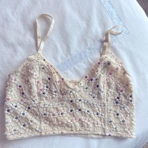Free People floral bralette
